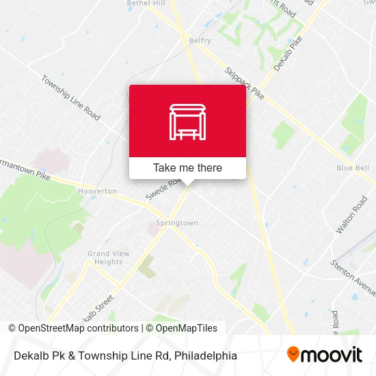 Dekalb Pk & Township Line Rd map