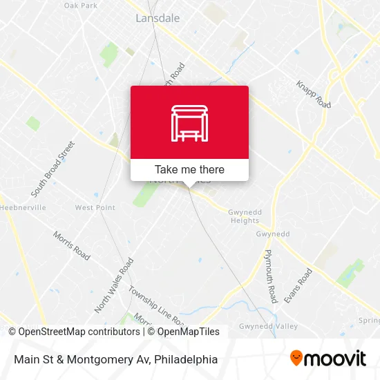 Main St & Montgomery Av map