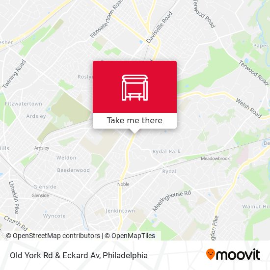 Mapa de Old York Rd & Eckard Av