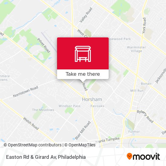 Mapa de Easton Rd & Girard Av