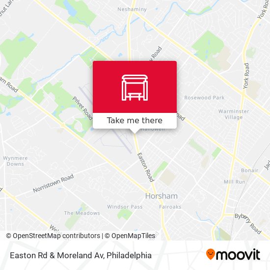 Mapa de Easton Rd & Moreland Av