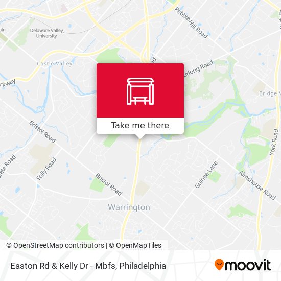 Easton Rd & Kelly Dr - Mbfs map