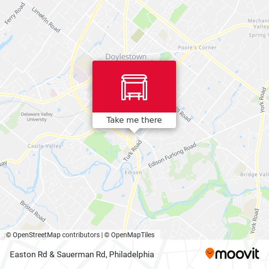 Easton Rd & Sauerman Rd map
