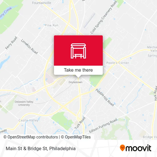 Main St & Bridge St map