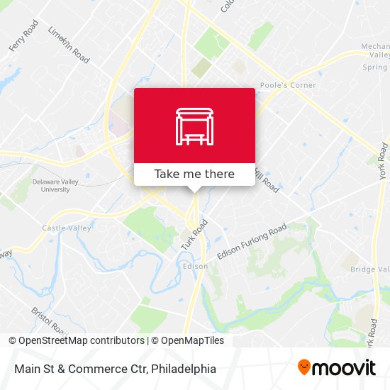Main St & Commerce Ctr map