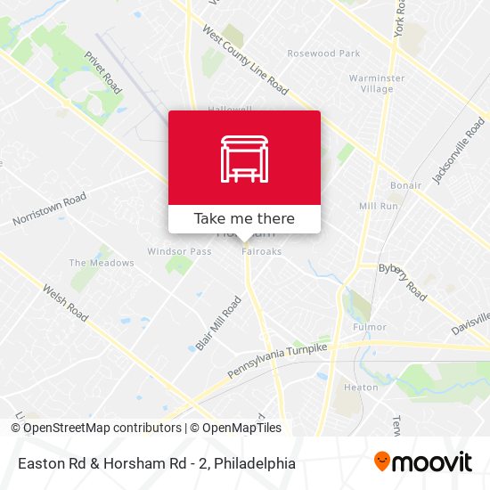 Mapa de Easton Rd & Horsham Rd - 2