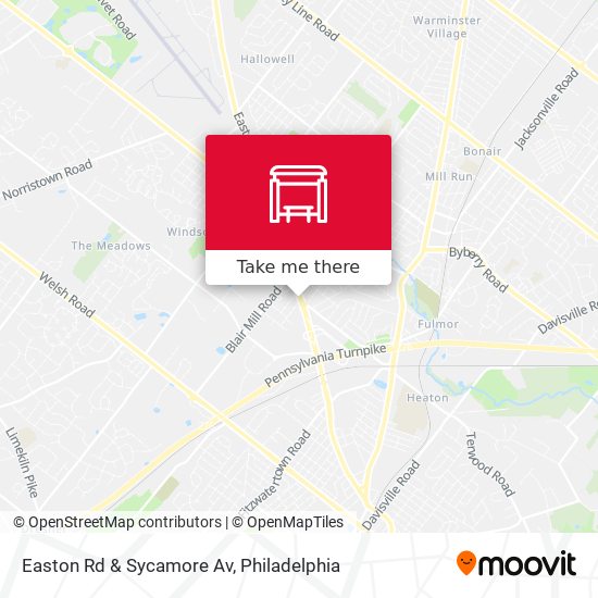 Mapa de Easton Rd & Sycamore Av