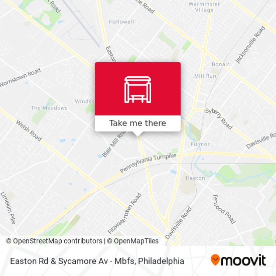 Easton Rd & Sycamore Av - Mbfs map