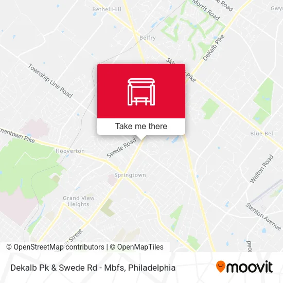 Dekalb Pk & Swede Rd - Mbfs map