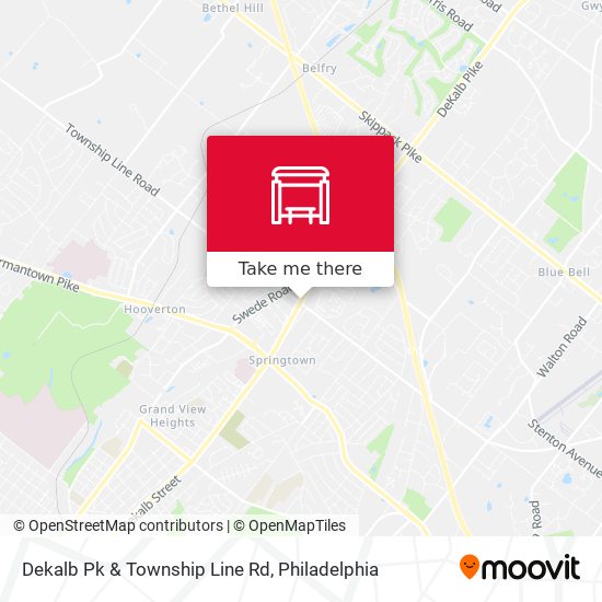 Dekalb Pk & Township Line Rd map