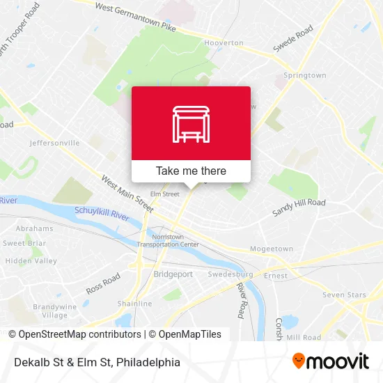 Dekalb St & Elm St map