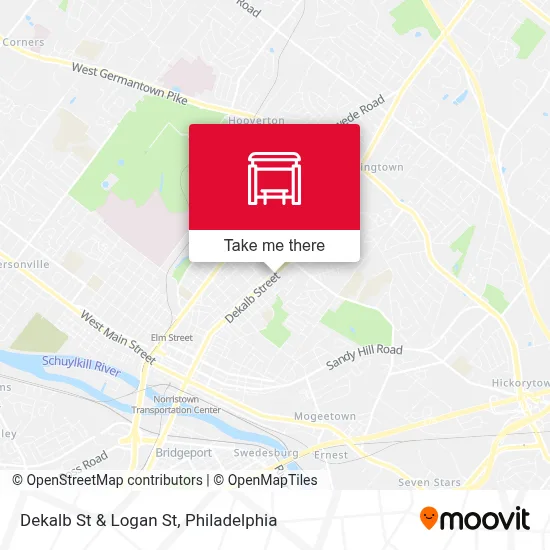 Dekalb St & Logan St map