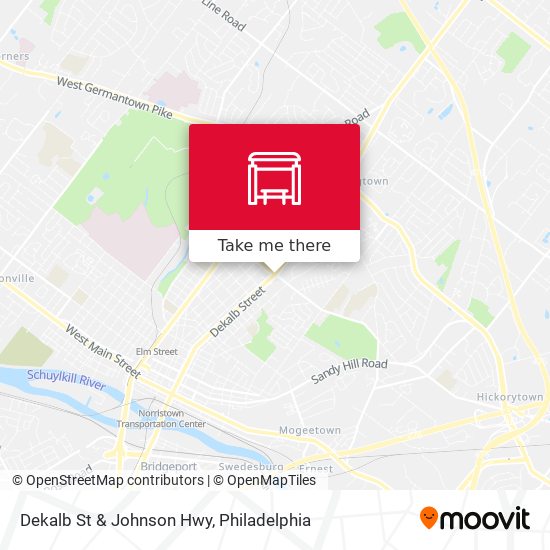 Dekalb St & Johnson Hwy map
