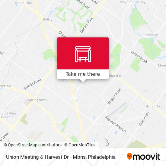 Union Meeting & Harvest Dr - Mbns map