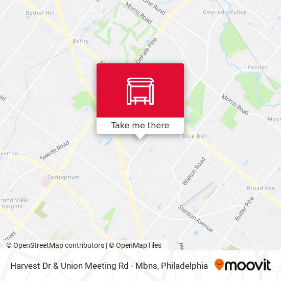 Harvest Dr & Union Meeting Rd - Mbns map