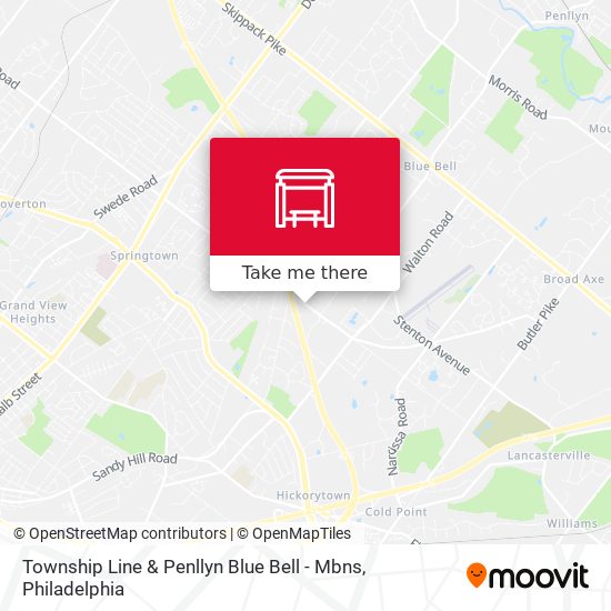 Township Line & Penllyn Blue Bell - Mbns map
