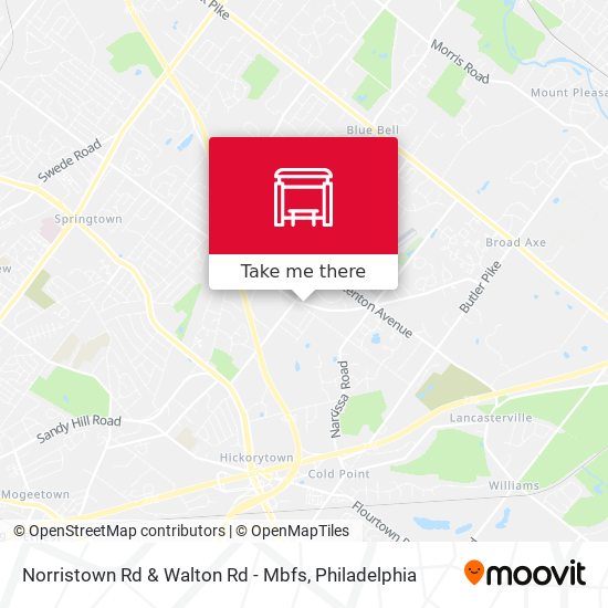 Norristown Rd & Walton Rd - Mbfs map