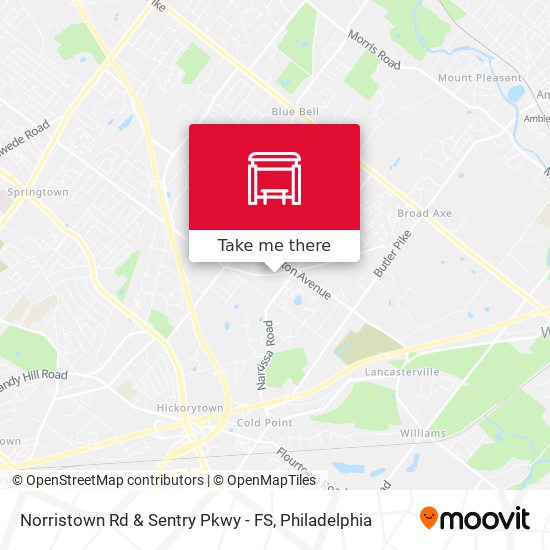 Mapa de Norristown Rd & Sentry Pkwy - FS
