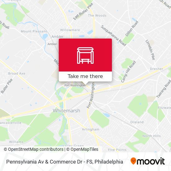 Pennsylvania Av & Commerce Dr - FS map