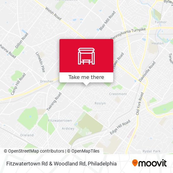 Mapa de Fitzwatertown Rd & Woodland Rd
