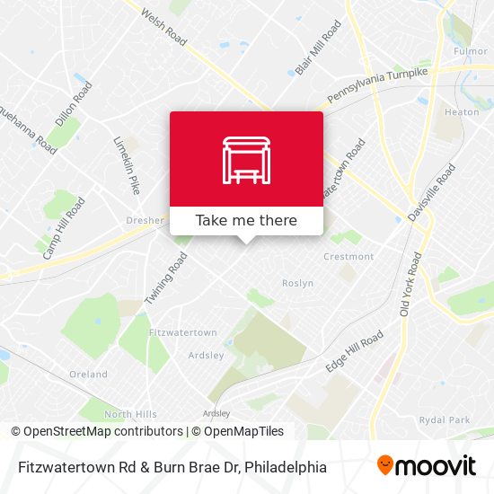 Fitzwatertown Rd & Burn Brae Dr map