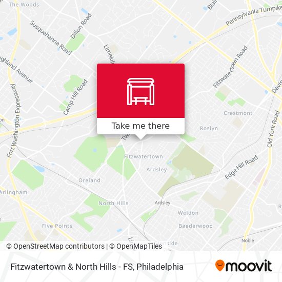 Fitzwatertown & North Hills - FS map