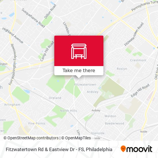 Fitzwatertown Rd & Eastview Dr - FS map