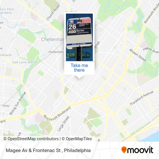 Magee Av & Frontenac St map