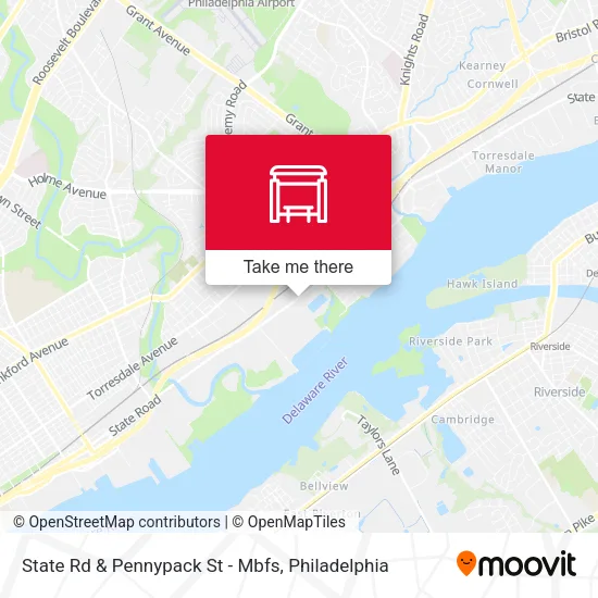 State Rd & Pennypack St - Mbfs map