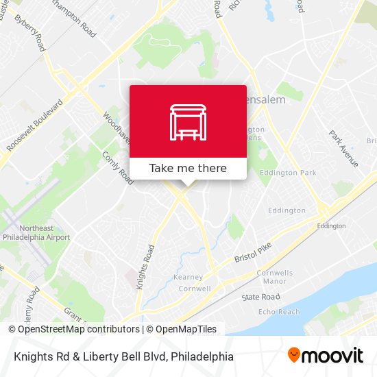 Mapa de Knights Rd & Liberty Bell Blvd