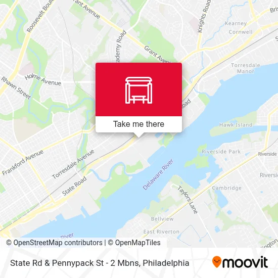 State Rd & Pennypack St - 2 Mbns map