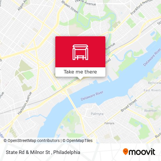 State Rd & Milnor St map