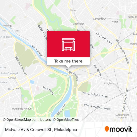 Mapa de Midvale Av & Creswell St