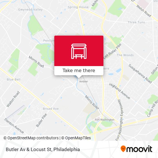 Mapa de Butler Av & Locust St