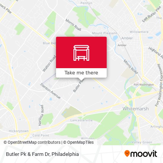 Butler Pk & Farm Dr map