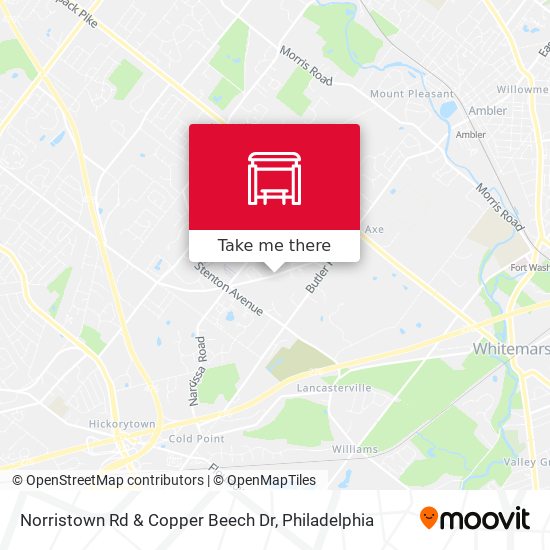 Mapa de Norristown Rd & Copper Beech Dr