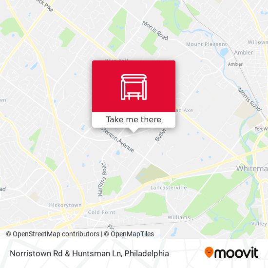 Mapa de Norristown Rd & Huntsman Ln