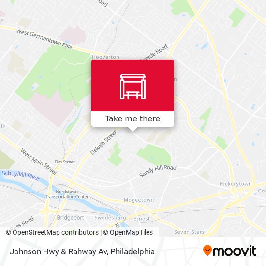Johnson Hwy & Rahway Av map