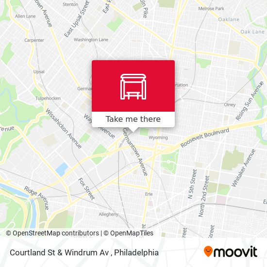 Courtland St & Windrum Av map