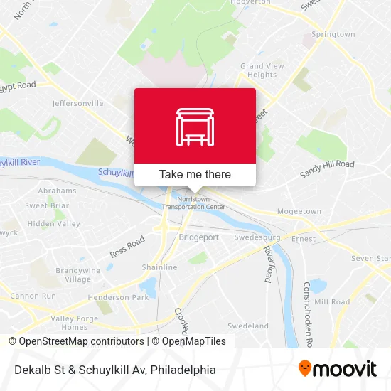 Dekalb St & Schuylkill Av map