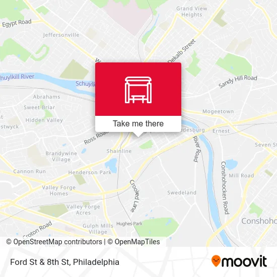 Ford St & 8th St map