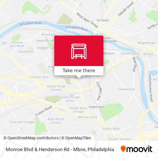 Mapa de Monroe Blvd & Henderson Rd - Mbns