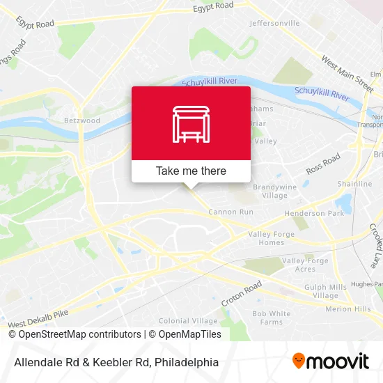 Allendale Rd & Keebler Rd map