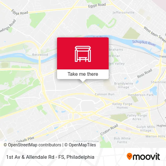 1st Av & Allendale Rd - FS map