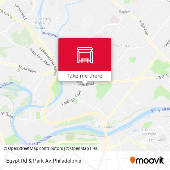 Egypt Rd & Park Av map
