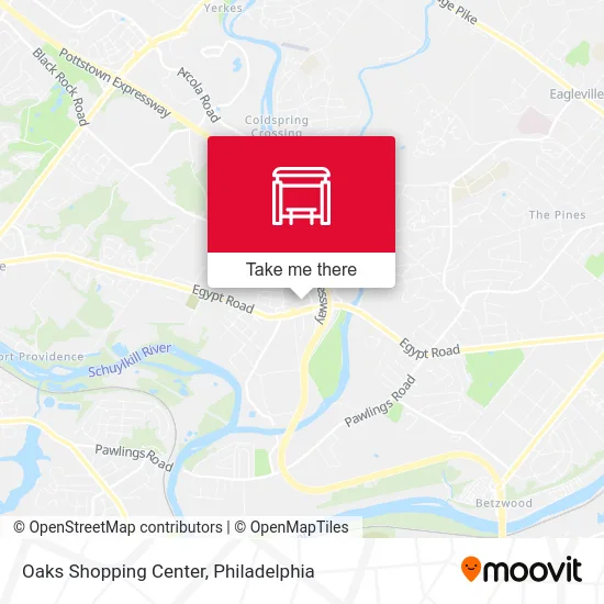 Oaks Shopping Center map