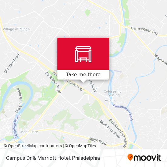 Campus Dr & Marriott Hotel map