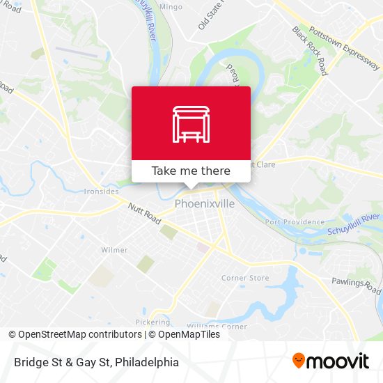 Bridge St & Gay St map