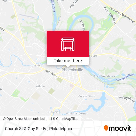 Mapa de Church St & Gay St - Fs