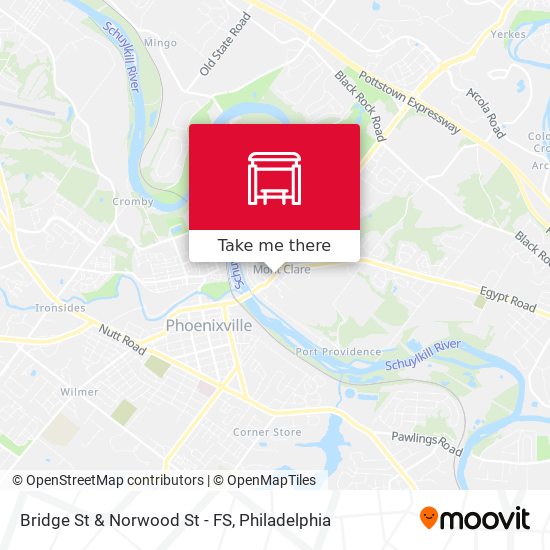 Bridge St & Norwood St - FS map